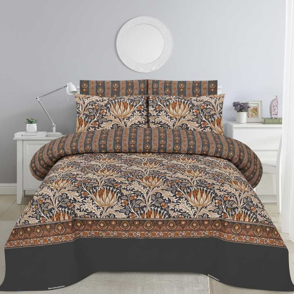 Mughal Bloom - Bedsheet
