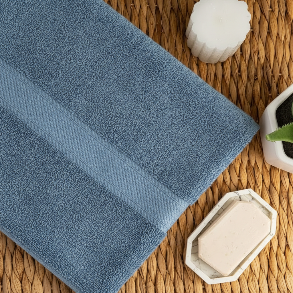 EXPORT QUALITY BLUE TOWEL - BATH